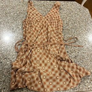 wild fable brown flower dress